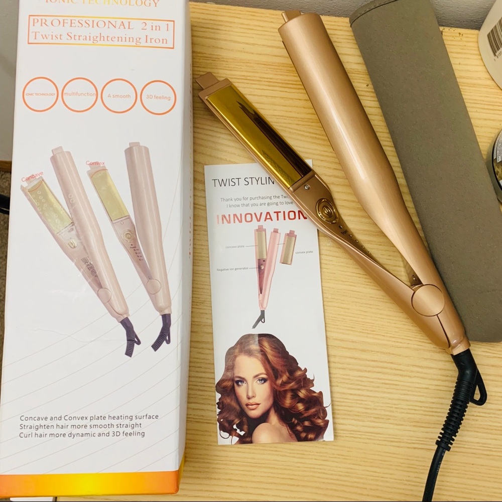 2 in 1  TWIST STRAIGHTENING IRON